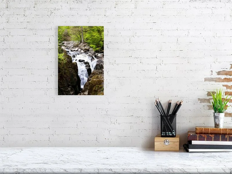 Sample artwork of a scenic photograph of Odin's Falls waterfall in Perthshire, Scotland.