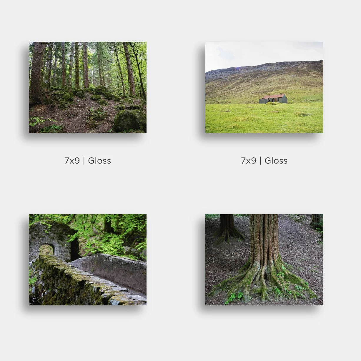 Sample images of the Landscapes Metal Mini Prints for Sale.