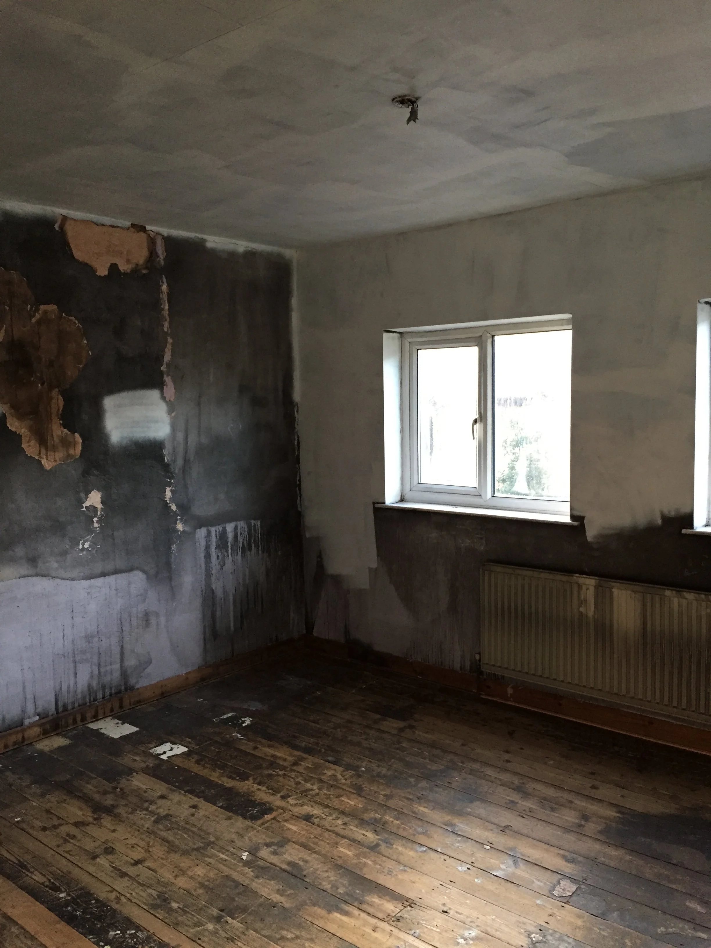 Bedroom refurbishment Uxbridge,  repair, repaint, floor sanding, floor varnishing. Interior design.