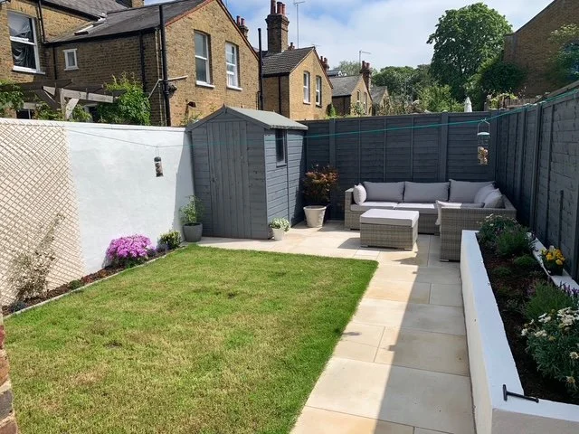 Overgrown garden. All painted.