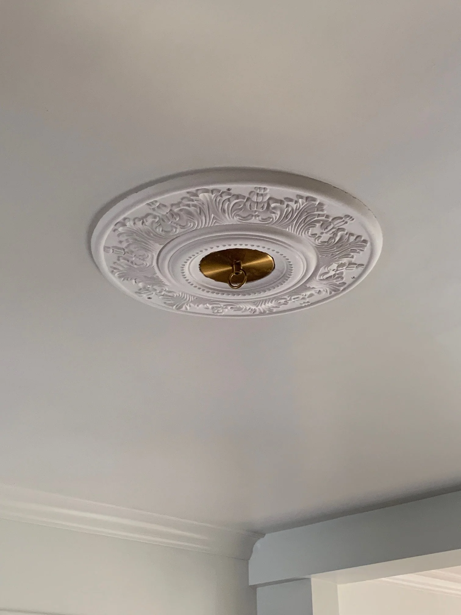 Light Electrical work. New lights installed, with traditional ceiling roses.