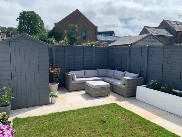 Overgrown garden. All painted.