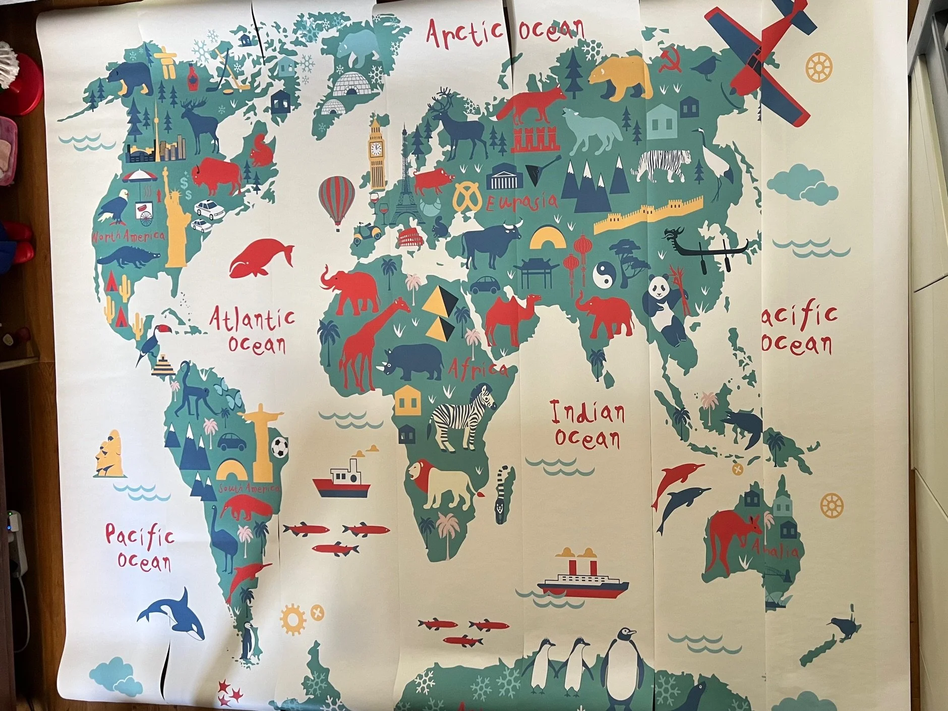 Wall papering. A unique wall papering challenge.