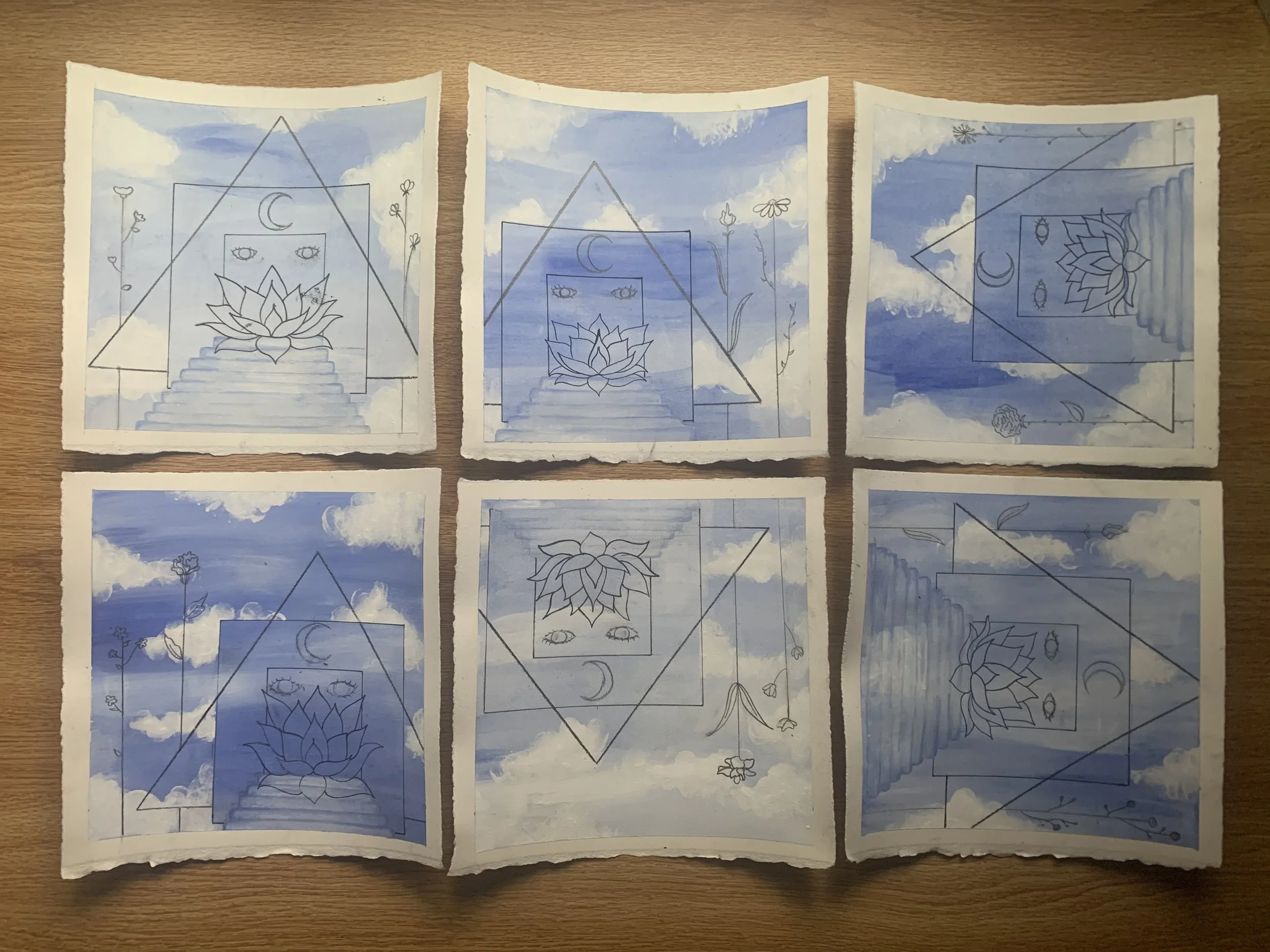 Series | Acrylic Paint + Pen | 5 x 5