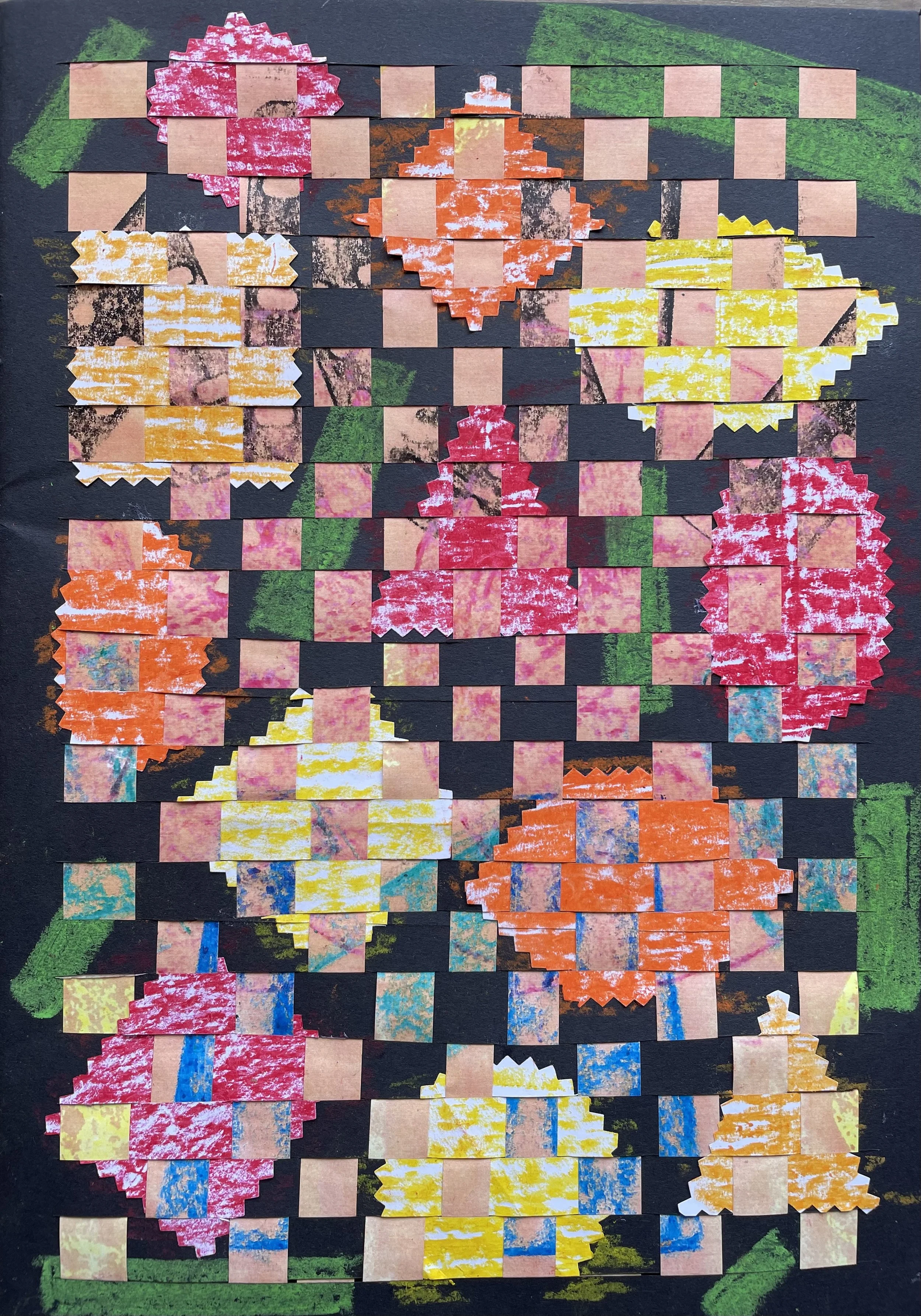 Woven frottage