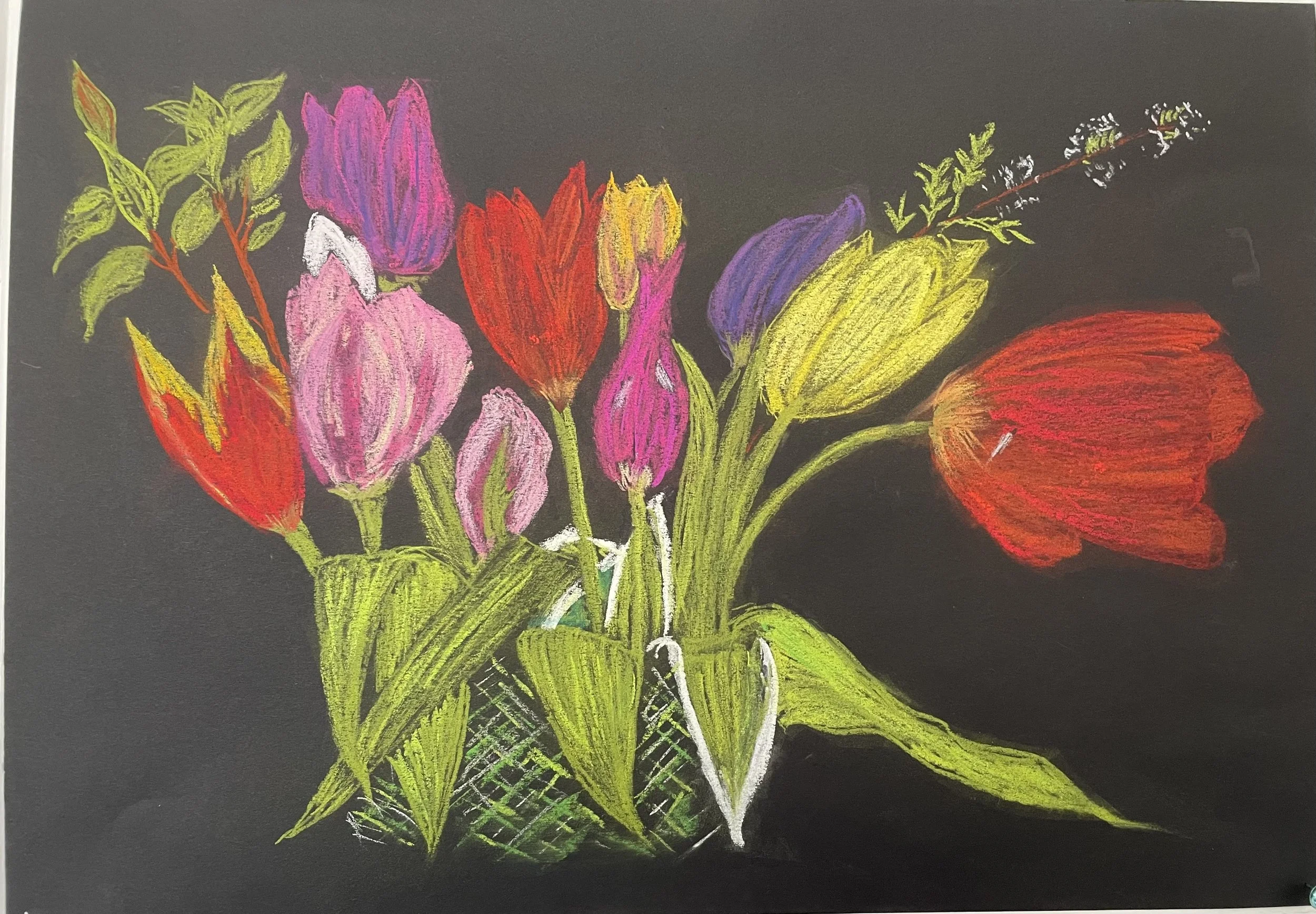 Nature in chalk pastels