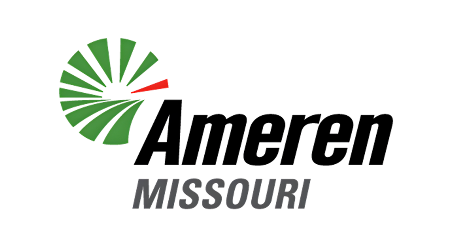 Missouri state flag with a star and stripes design, featuring the words "Amoer MISSOURI" in black and gray text.