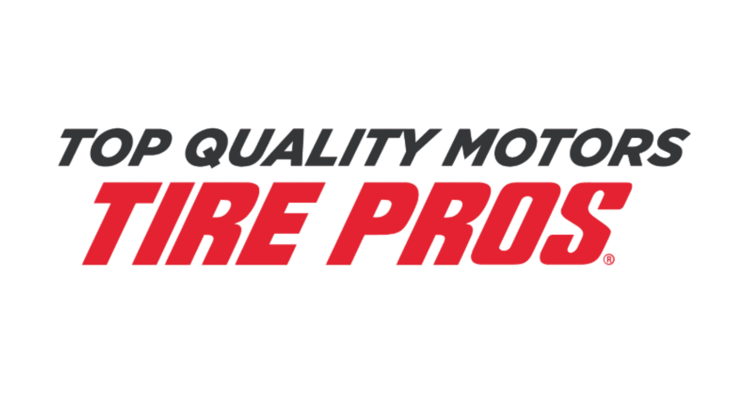 Logo for Tire Pros with the text "Top Quality Motors" above it.