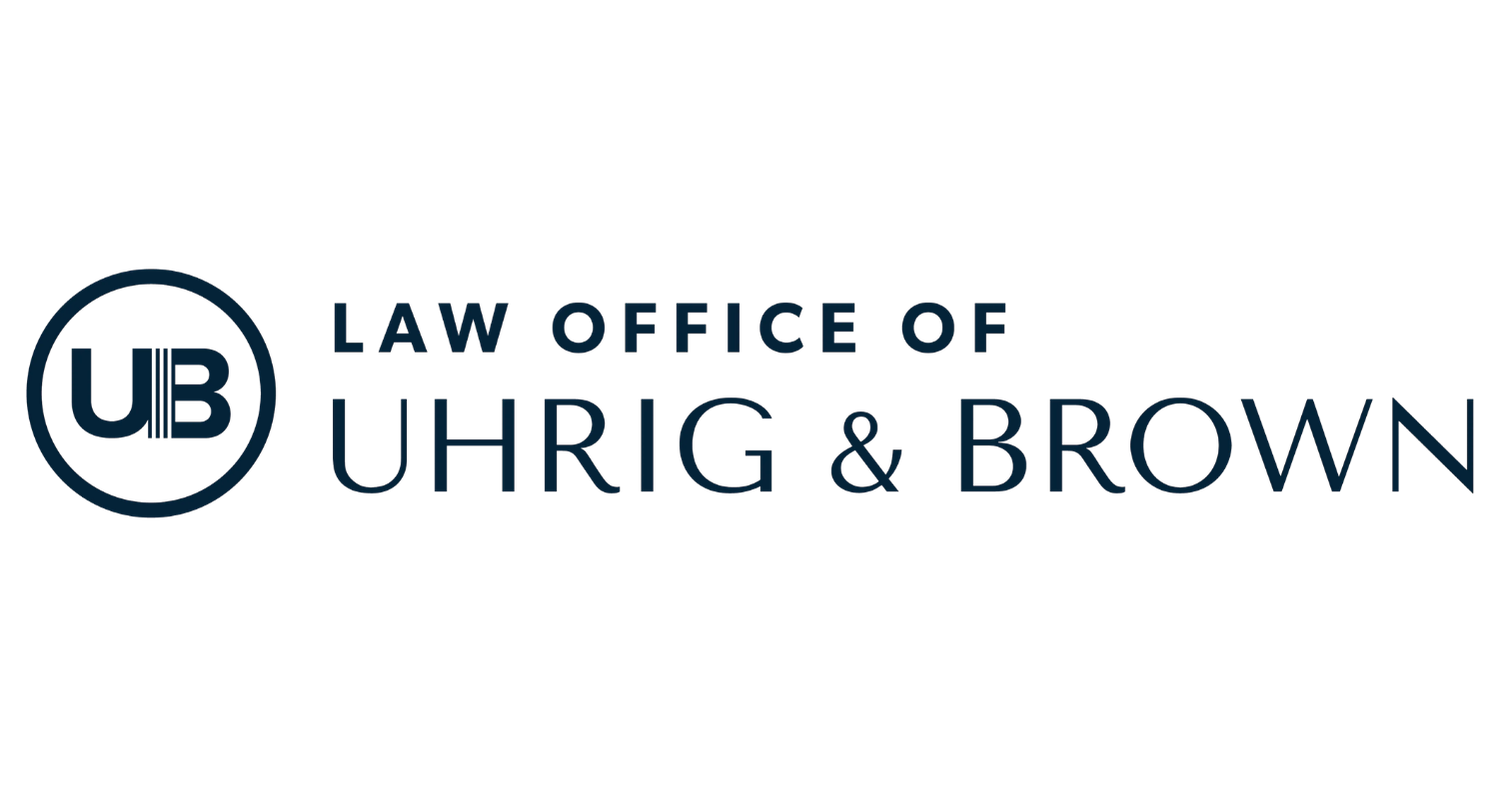 Logo of UHRIG & BROWN Law Office with the initials "UB" inside a circle and the text "Law Office of UHRIG & BROWN" to the right.