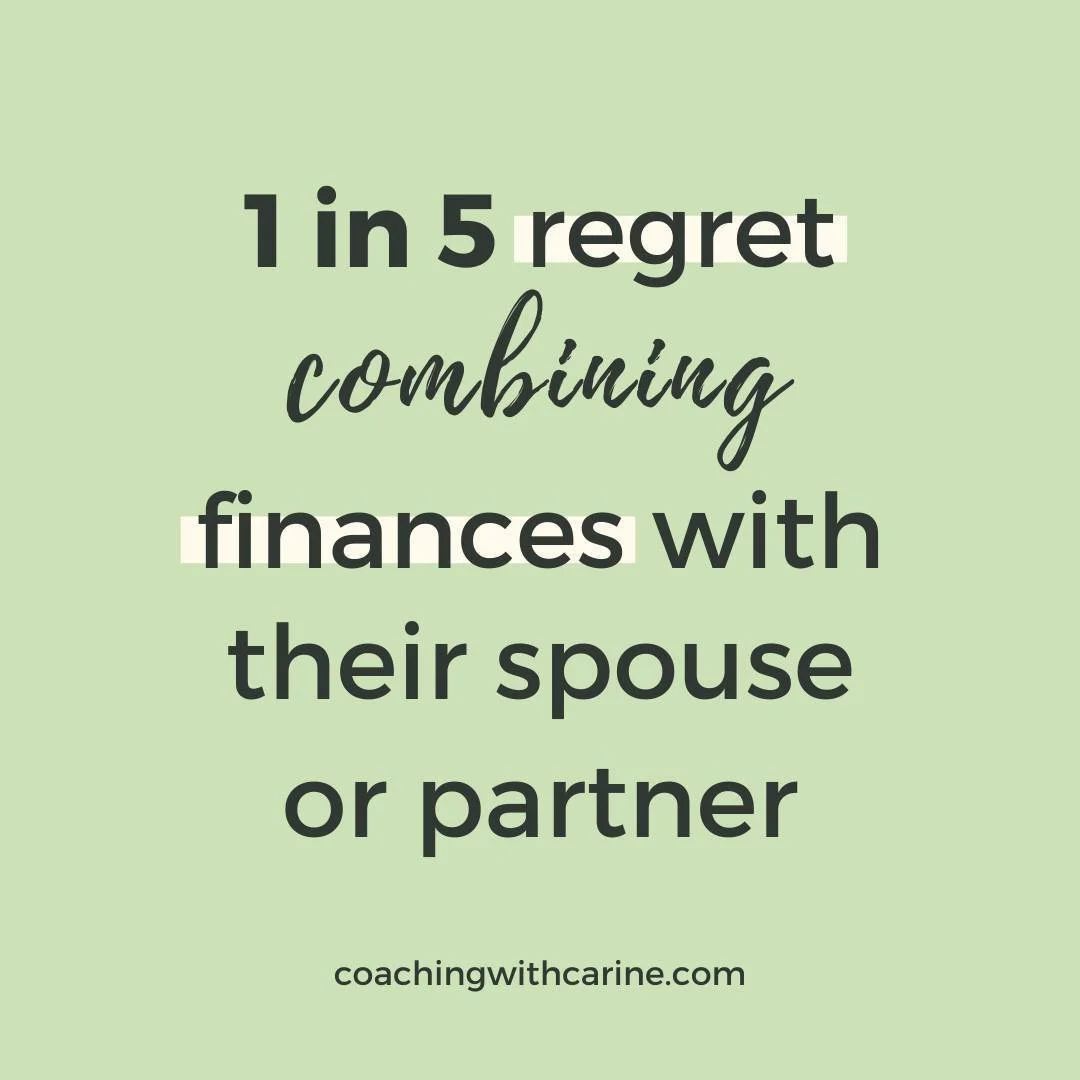 About 78% of couples have joint bank and investment accounts. 💰⠀
BUT 1 in 5 regret this!! 😲⠀
⠀
❓Why?⠀
⠀
Here are some reasons:⠀
✔️ Different incomes ⠀
✔️ Different spending habits⠀
✔️ Different expectations going in over combining accounts⠀
✔️ They