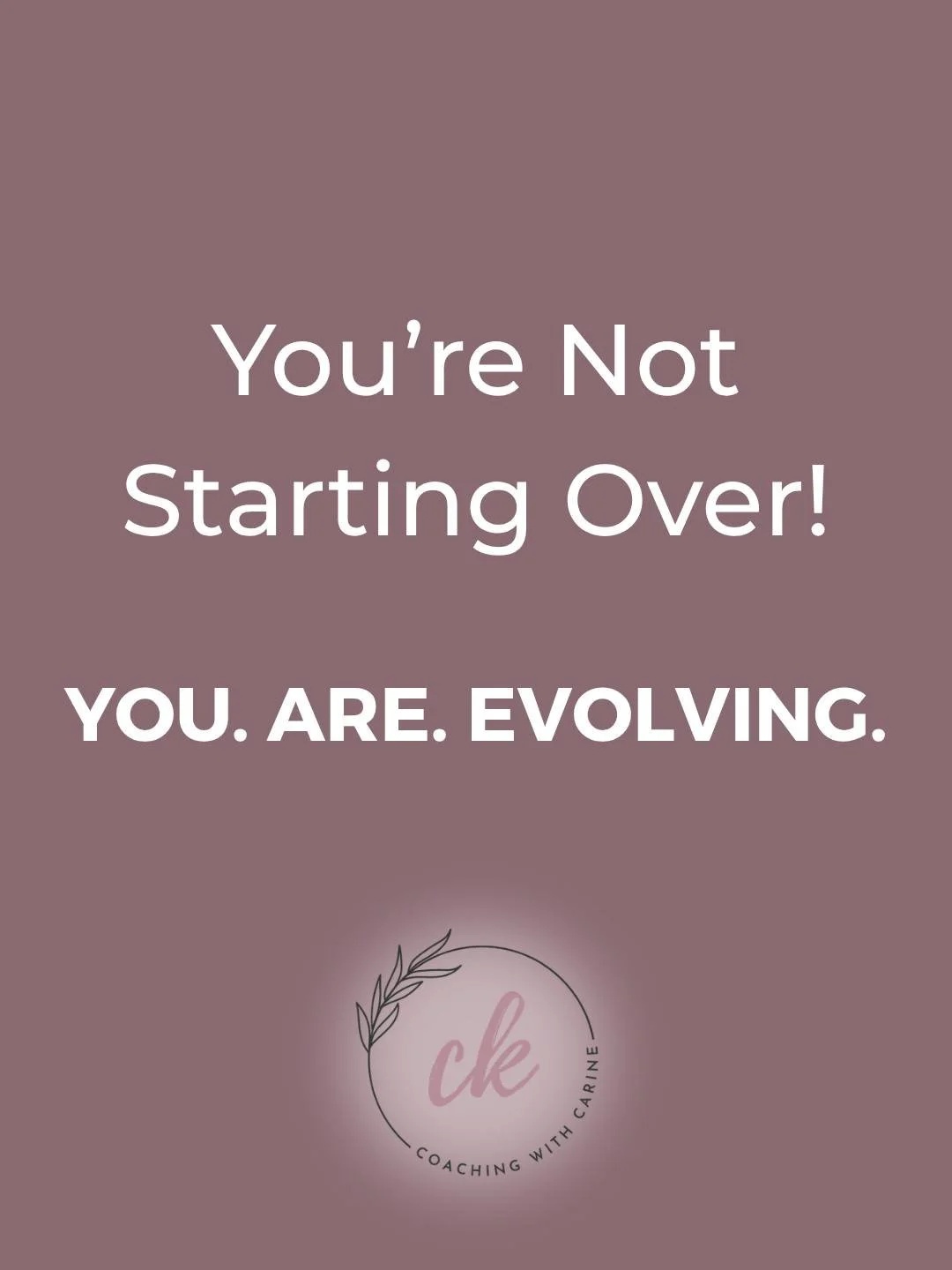 You. Are. Evolving.☯️

You already have:

✔️ Wisdom
✔️ Experience
✔️ Resilience
✔️ Lessons learned

✔️ Expertise

That&rsquo;s not starting over.

That&rsquo;s building on your solid foundation.🔨

That changes everything.🪷

⏭️What&rsquo;s next?

#m