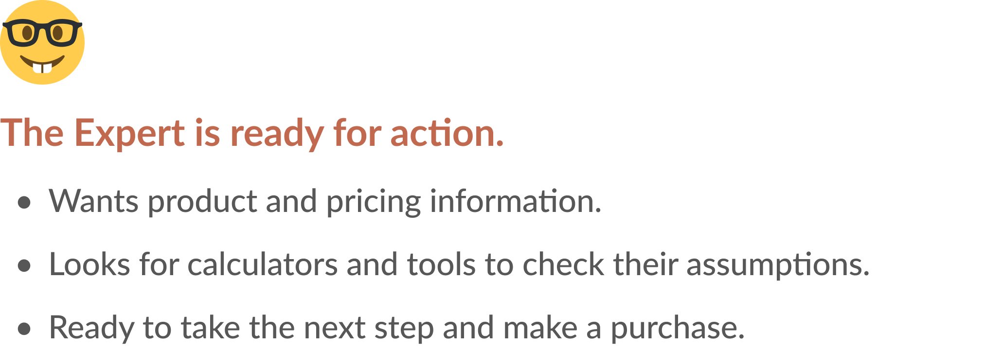 Description of the expert archetype