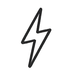 Geometric drawing of an outline square with sections divided by vertical, horizontal, and circle lines.