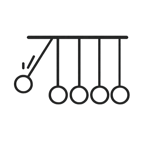 Geometric drawing of an outline square with sections divided by vertical, horizontal, and diagonal lines.