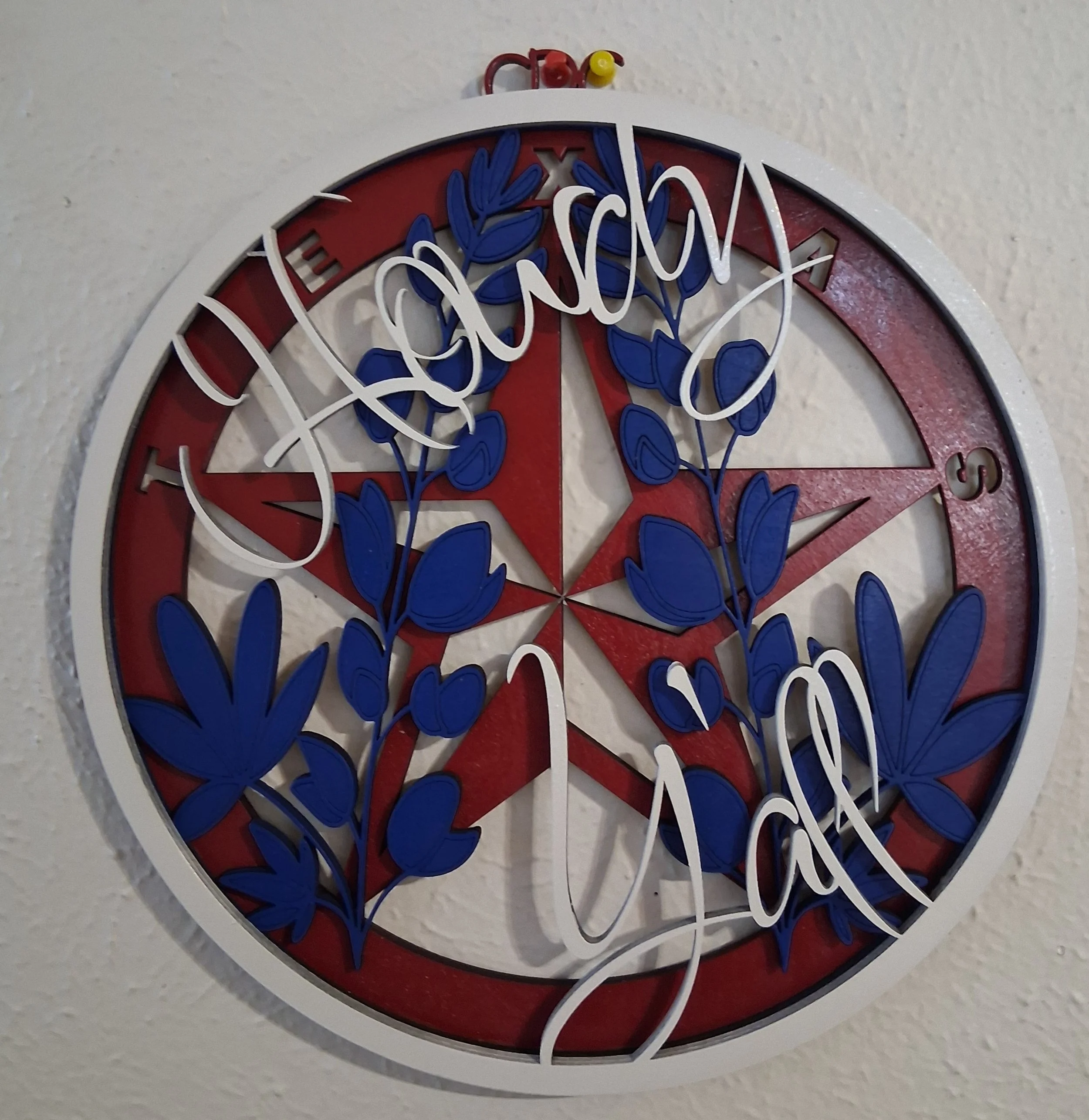 Howdy Y'all Texas star wreath