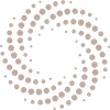The website's logo with a spiral of small dots forming a circular pattern