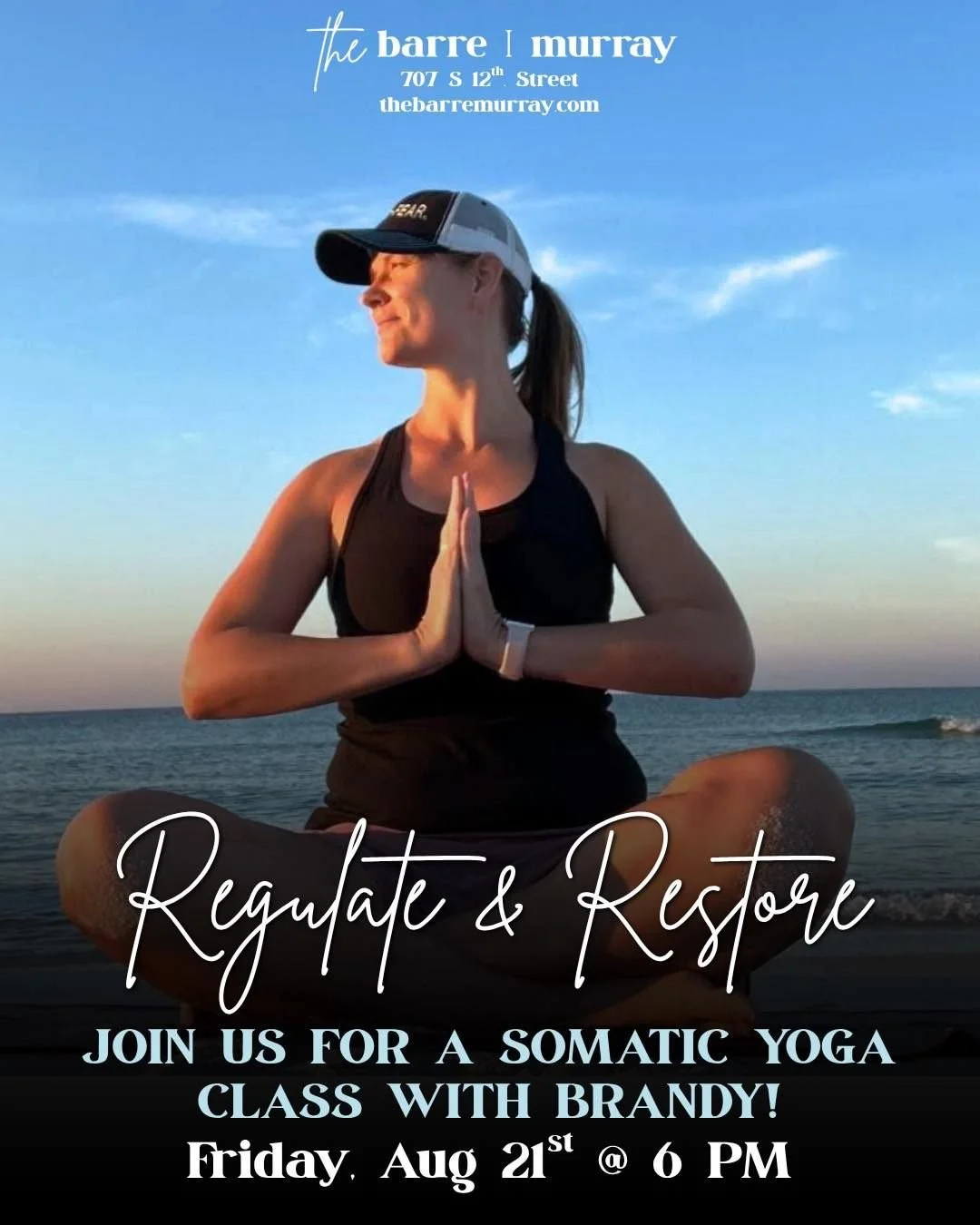 Sometimes&hellip;allowing your body to find peace is what you actually need🪷🪷🪷

Here&rsquo;s how we can help ☺️

Join Brandy this Friday, August 21st from 6:00-7:00pm for Regulate &amp; Restore: A Somatic Yoga practice. 

What to expect: 

A gentl