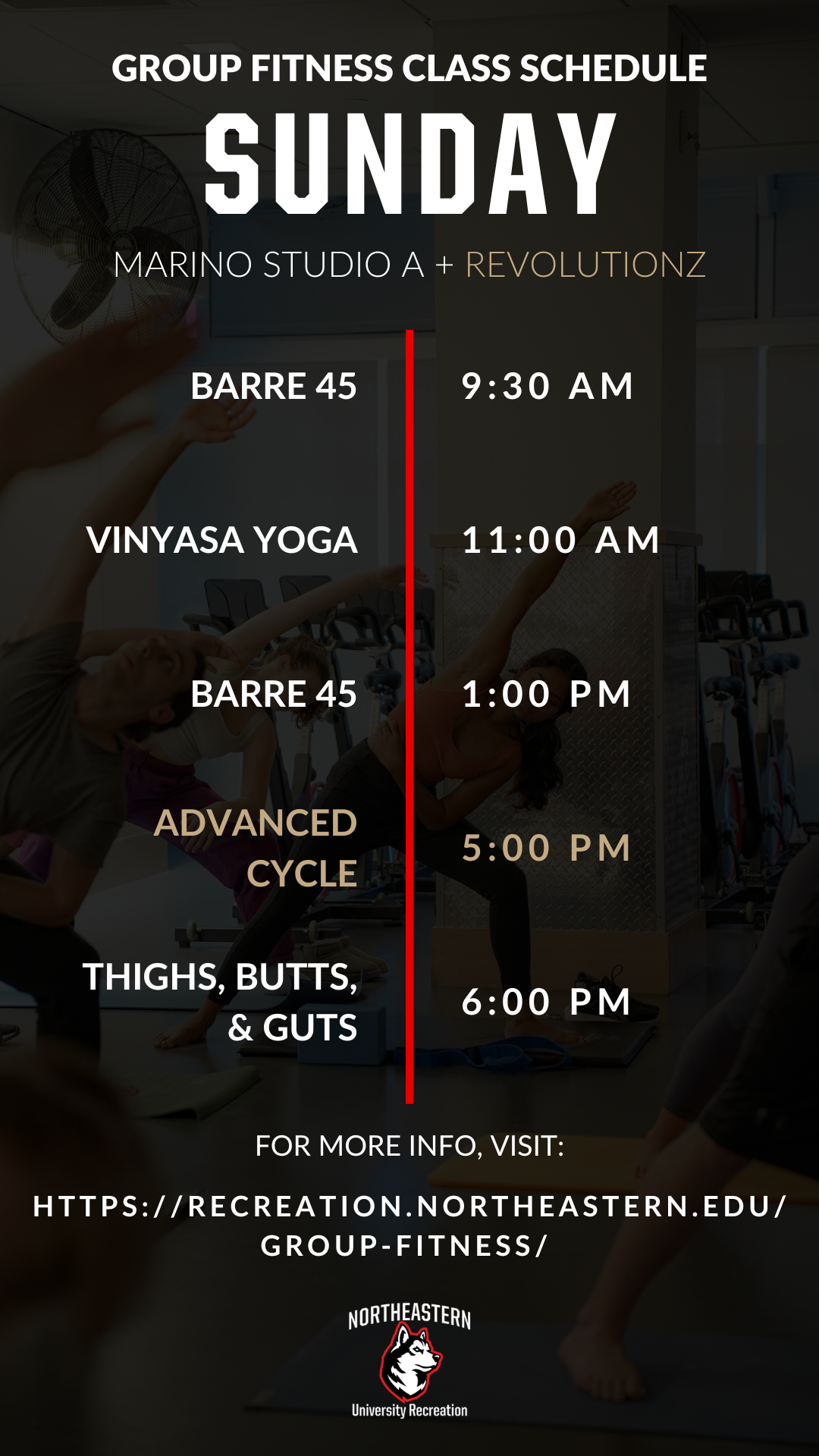 Sunday - Spring 2024 Group Fitness Class Schedule.png