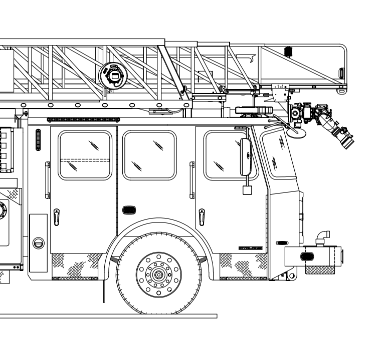 E-One 100' Rear Mount Ladder