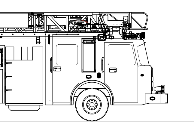 KME 103’ Rear Mount Ladder