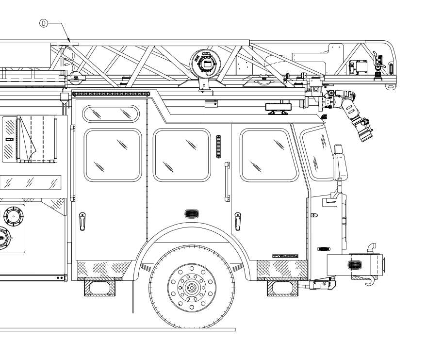 E-One 78’ Rear Mount Ladder