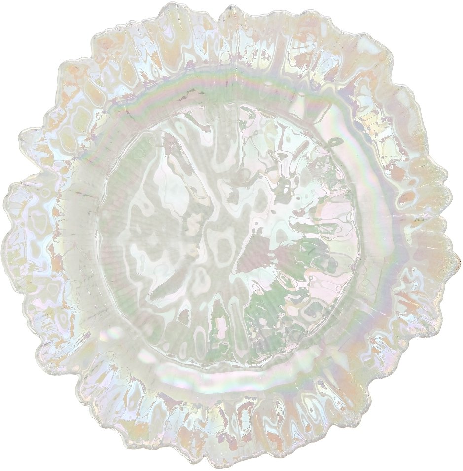 Opel White Reef Glass Charger 