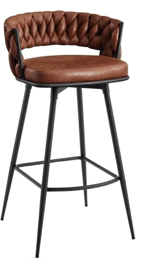 Sed Leather Barstool 