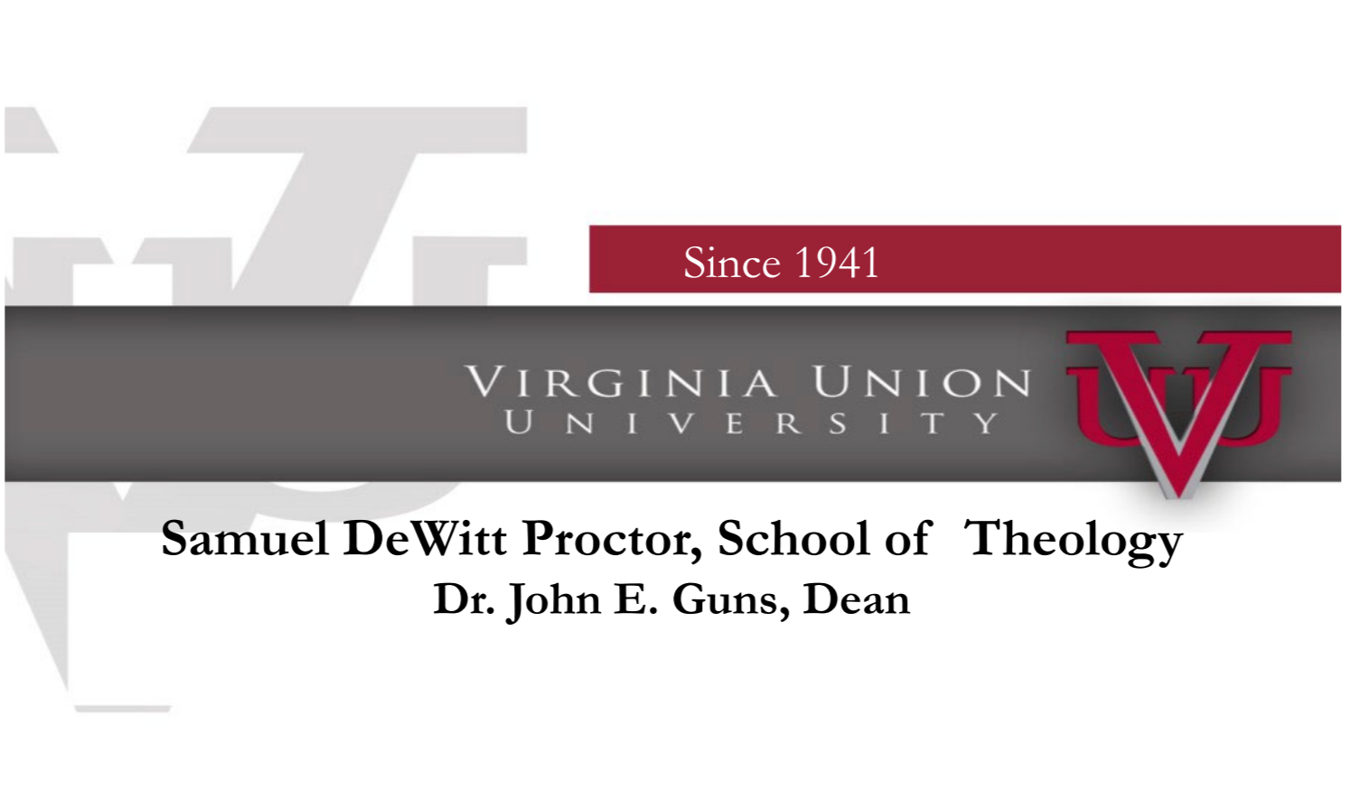 Spiritual Formation at Samuel DeWitt Proctor School of Theology of VUU