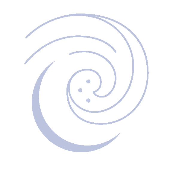 Crescent moon icon with wind swirling around it
