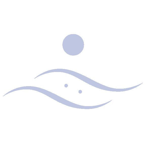 Icon that shows a small full moon over two ocean waves