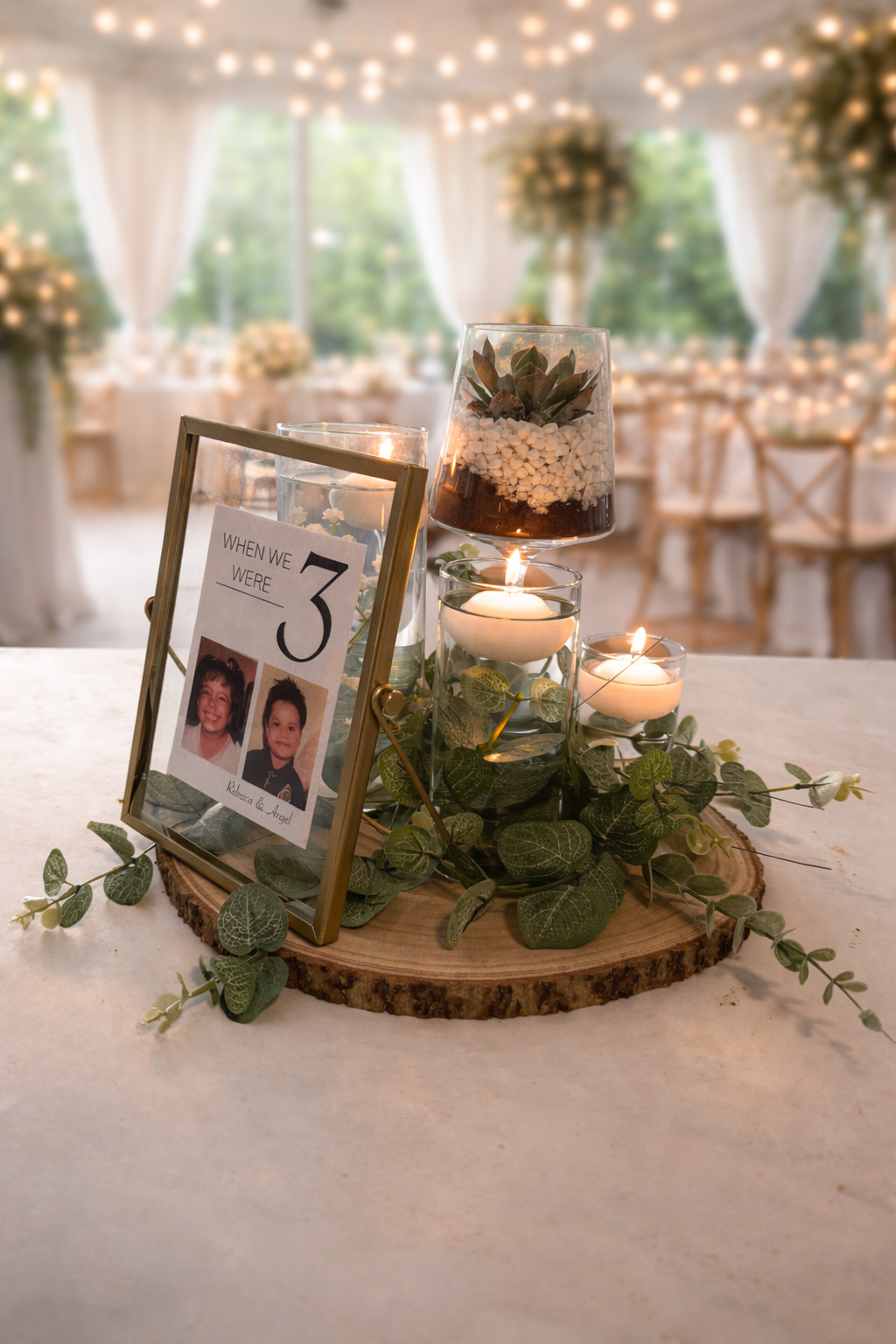 “When We Were” Memory Centerpiece