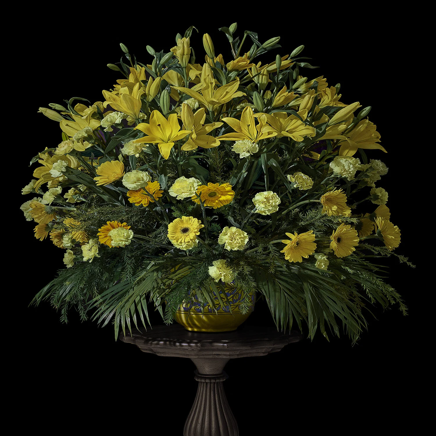 Jaipur Wedding Bouquet with Lilies, Marigolds, and Carnations, 2018, Archival Pigment Print, Limited Edition 
