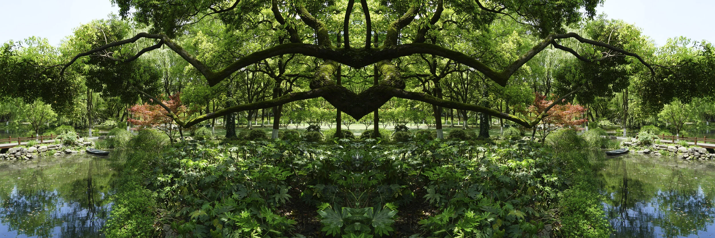 West Lake Spirit Catcher, 2019, Chromira print on Aluminum Composite Panel, 52” x 20”, edition 2 of 6