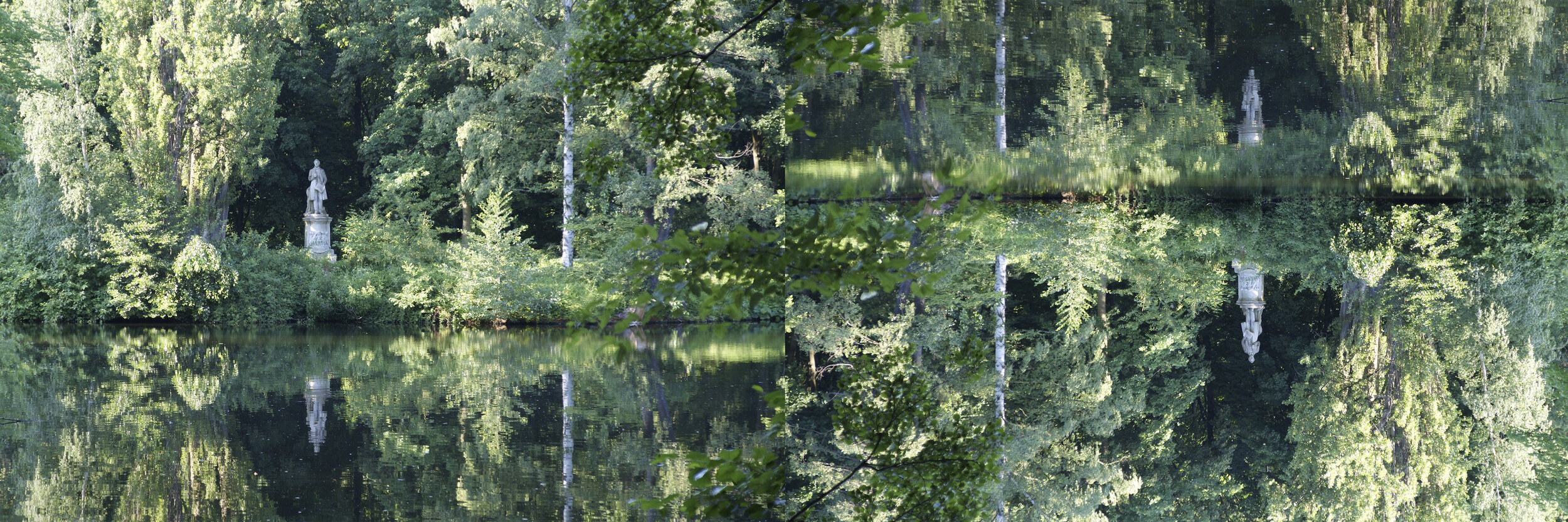 Finding Tiergarten: Odyssey, 2019, Chomira print on Aluminum Composite Panel, 52” x 20”, edition 2 of 4