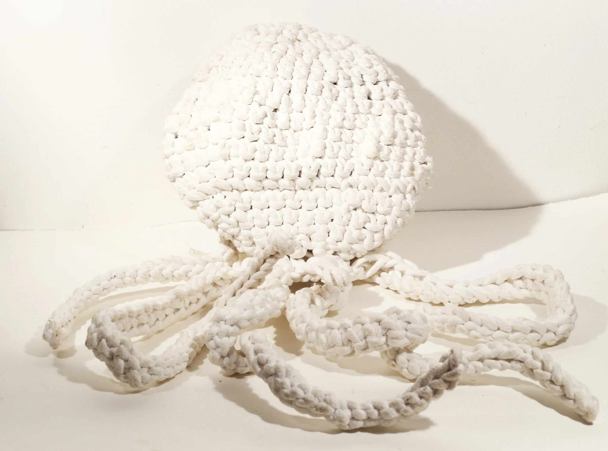 A Unique Cephalopod, 2010, Crochet Cotton Rope, 30" x 11" x 3", $700