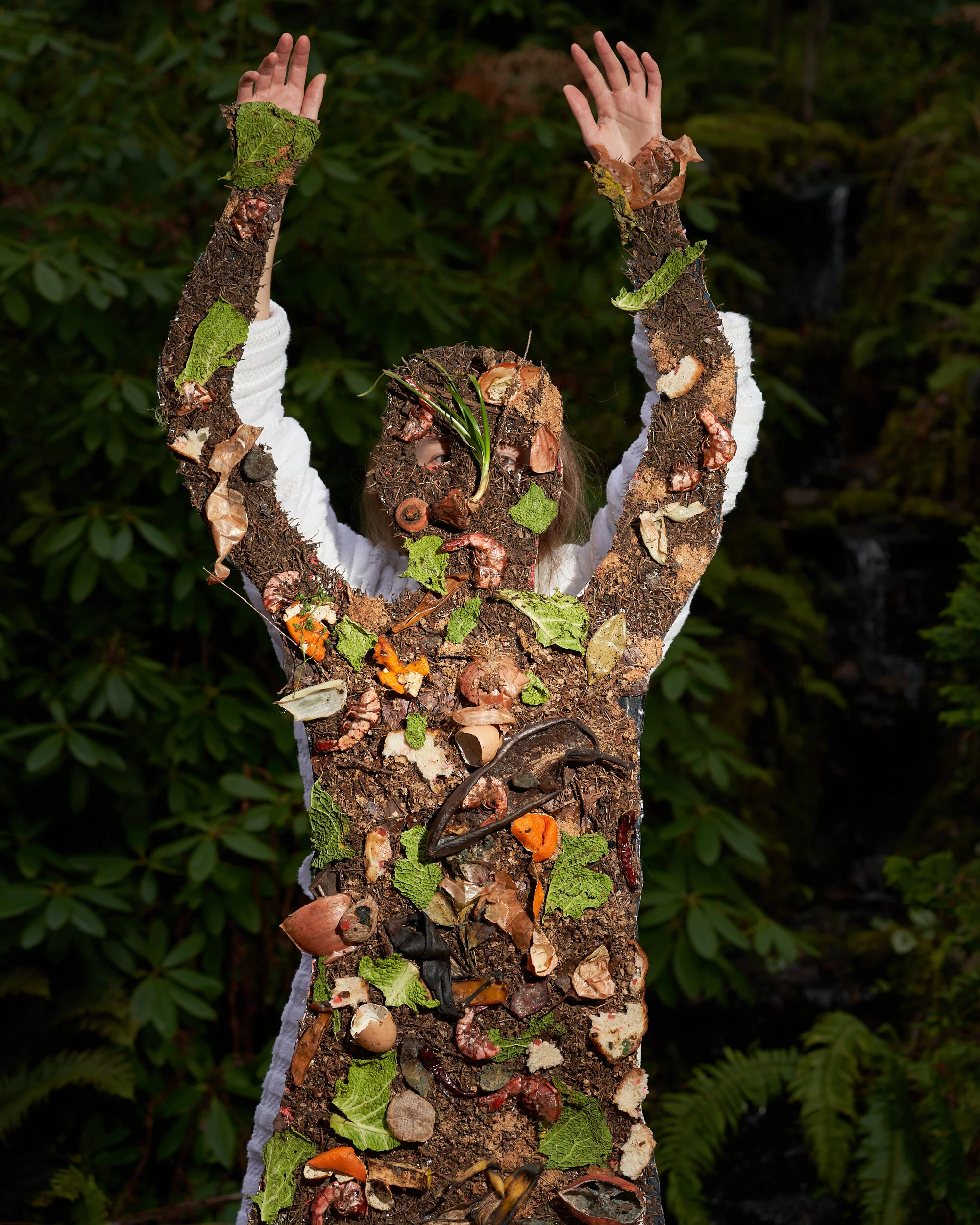 Sage Szkabarnicki-Stuart, Animal Logic, 2020Self portrait, with compost.