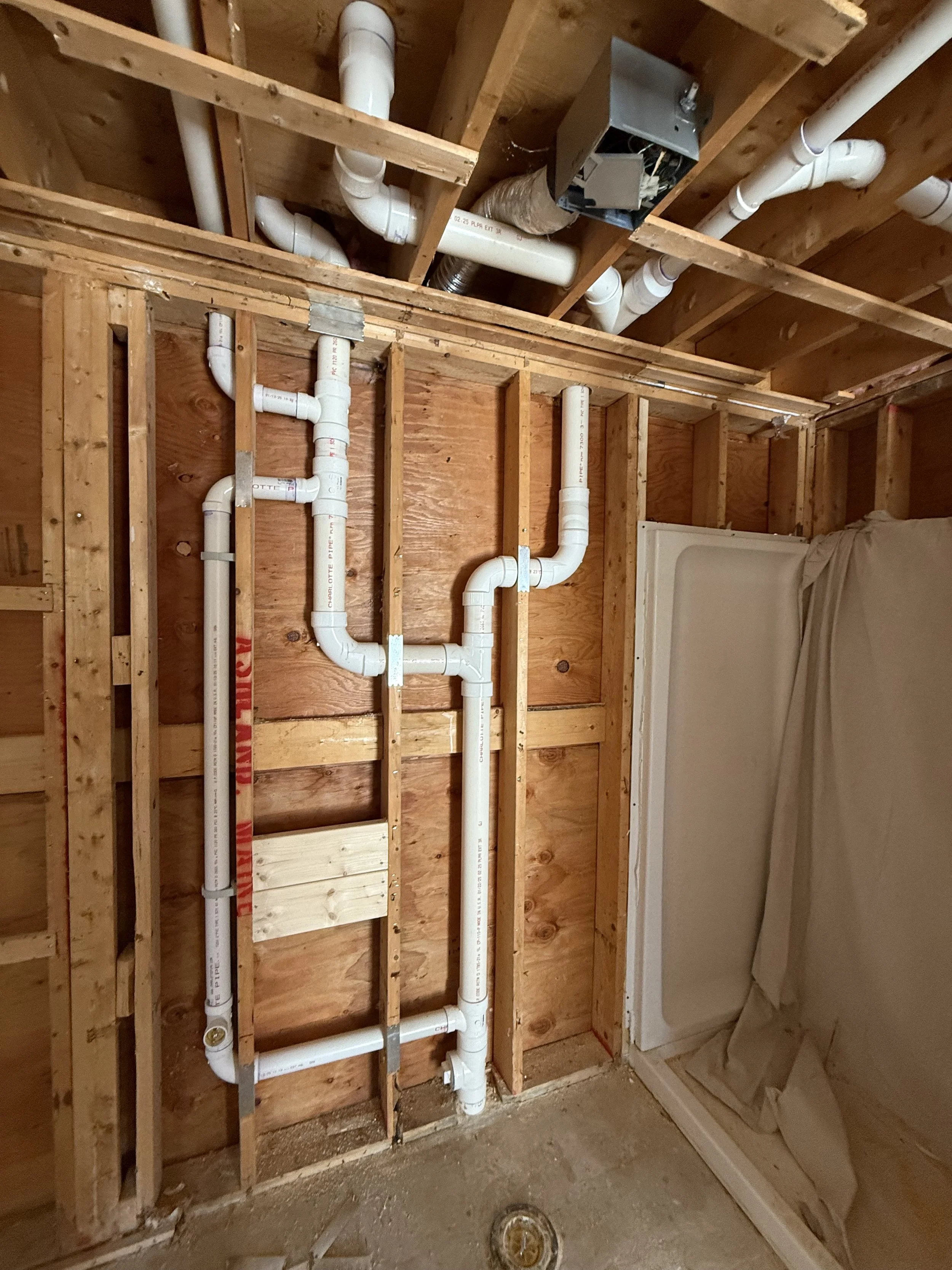 Plumbing Rough-In & Finish