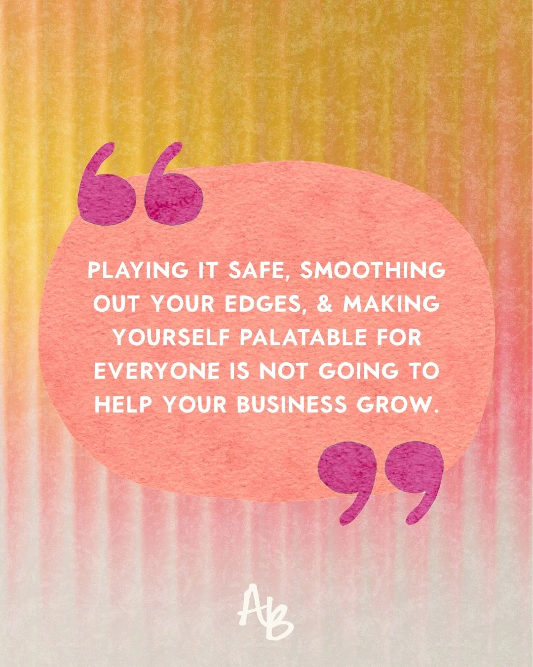 When we lean into who we actually are, when stop making ourselves small, and when we stop lighting ourselves on fire to keep others warm (in business AND in life)... f*cking magic happens 🦄✨

And not just for you or for me, but for EVERY woman watch