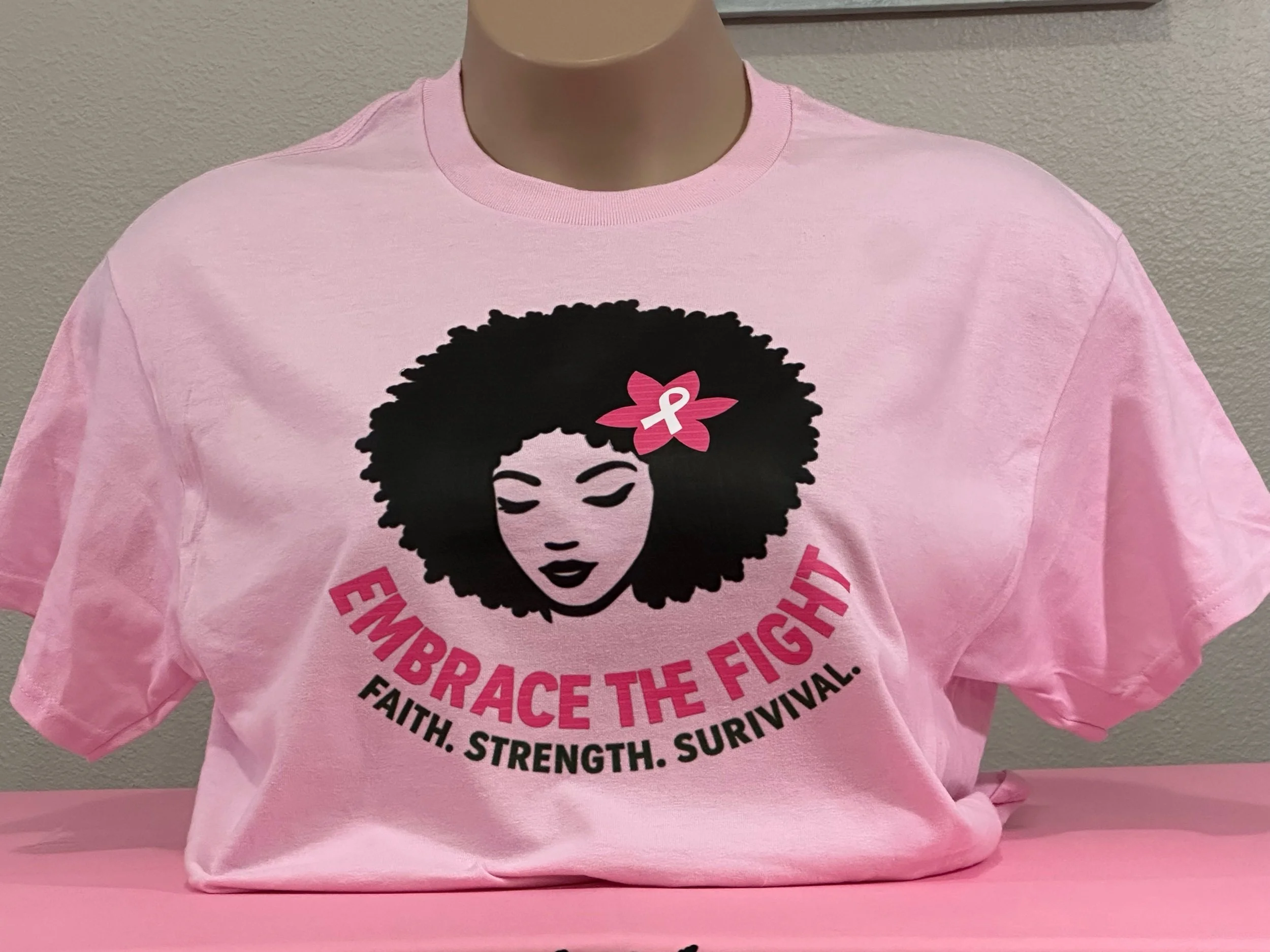 'Embrace the Fight' Breast Cancer Awareness T-Shirt