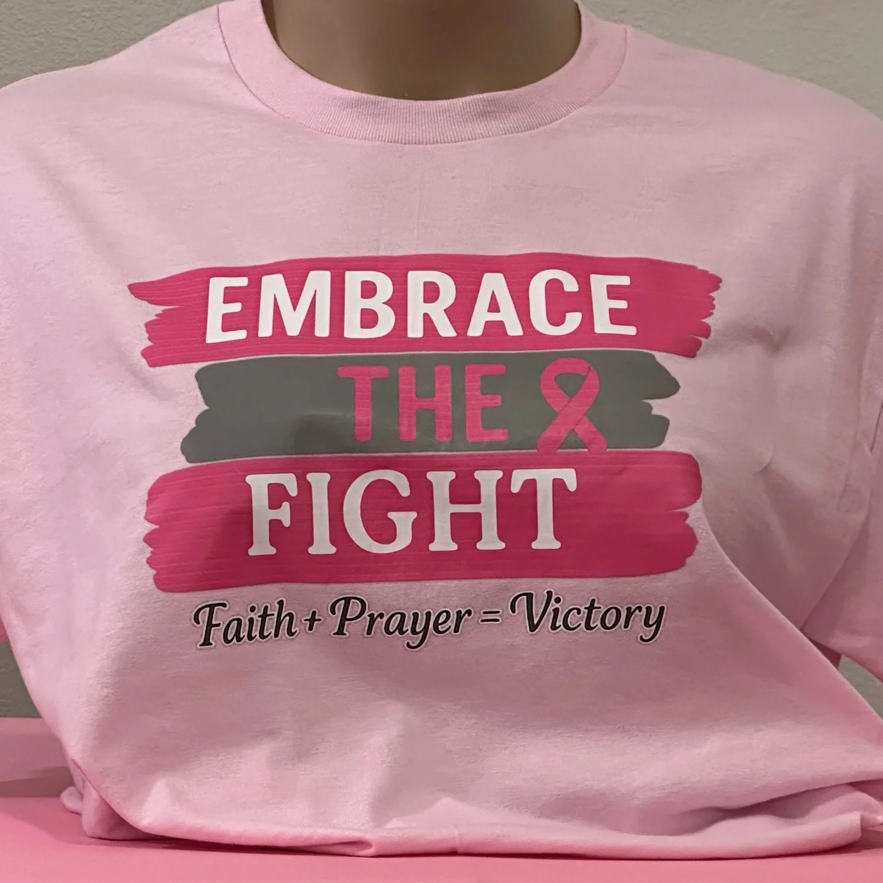 Embrace the Fight Breast Cancer Awareness T-shirt