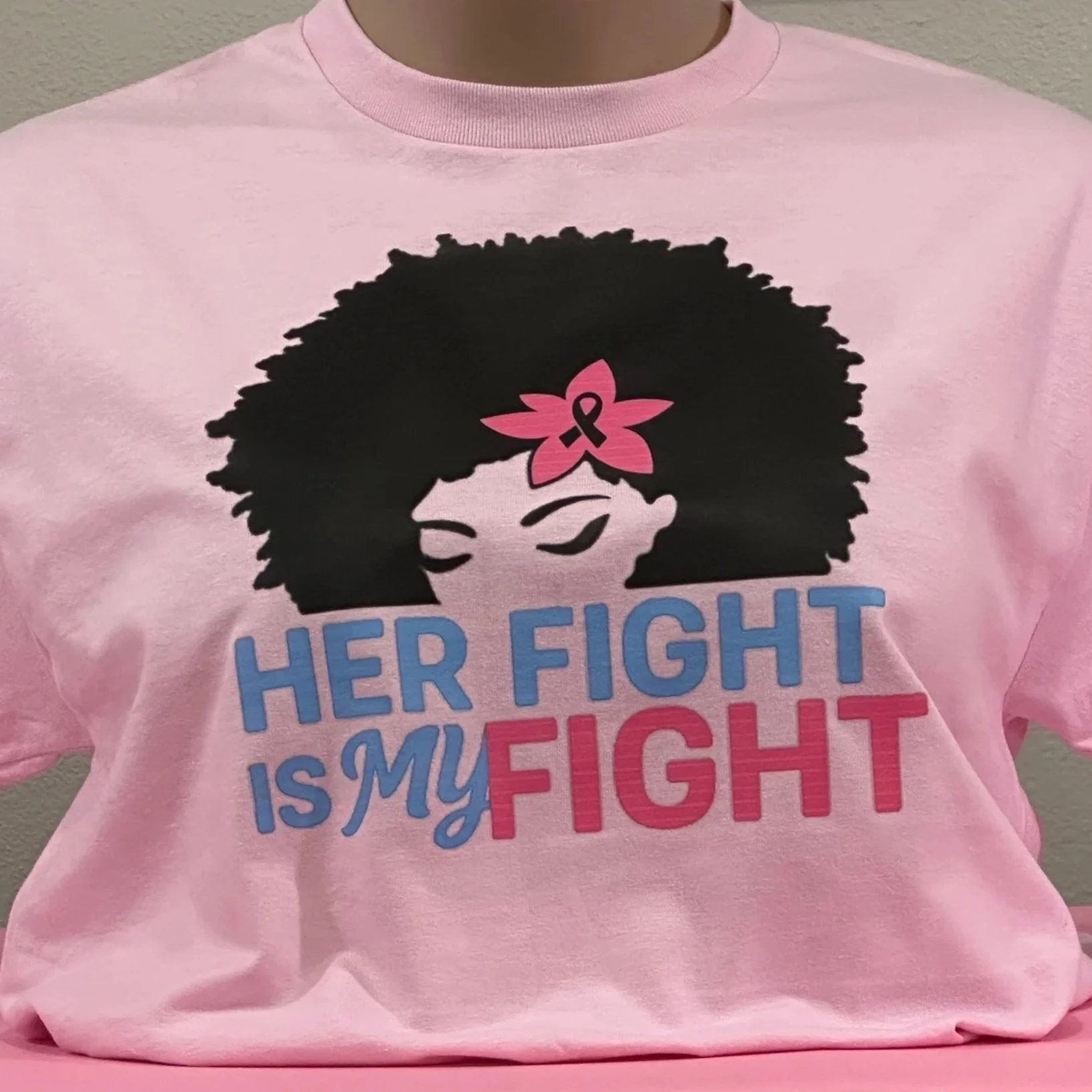 'Her Fight is My Fight' Breast Cancer Awareness T-shirt