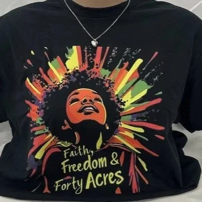 'Faith, Freedom & Forty Acres' Inspirational T-Shirt