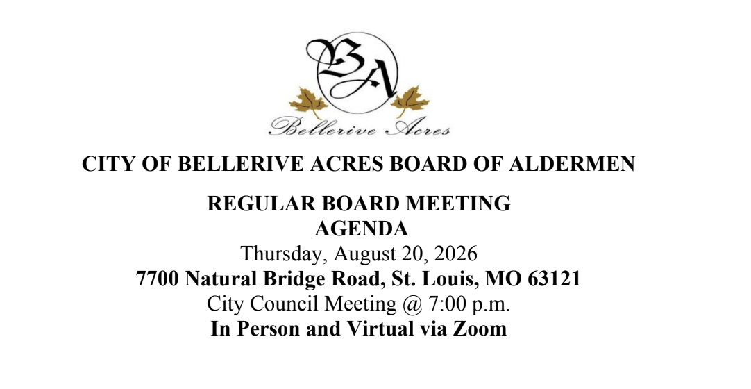 August Board of Aldermen Meeting — Key Updates 