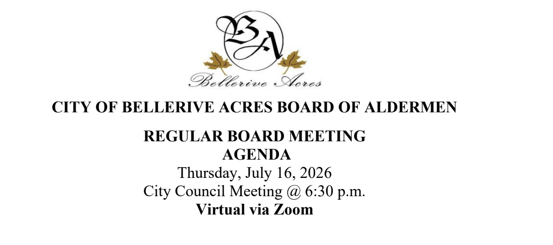 July Board of Aldermen Meeting