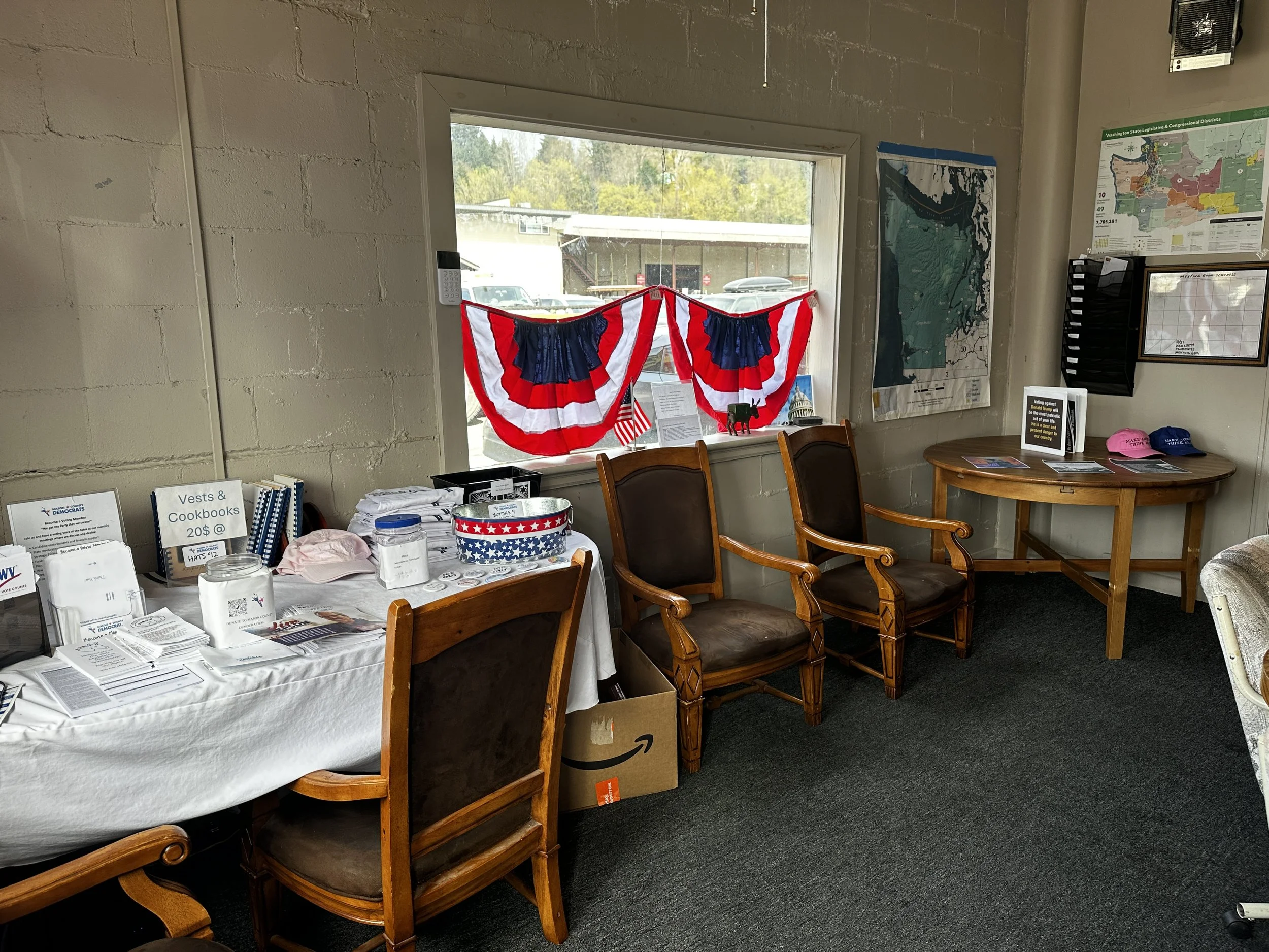 Inside Mason County Dems Office