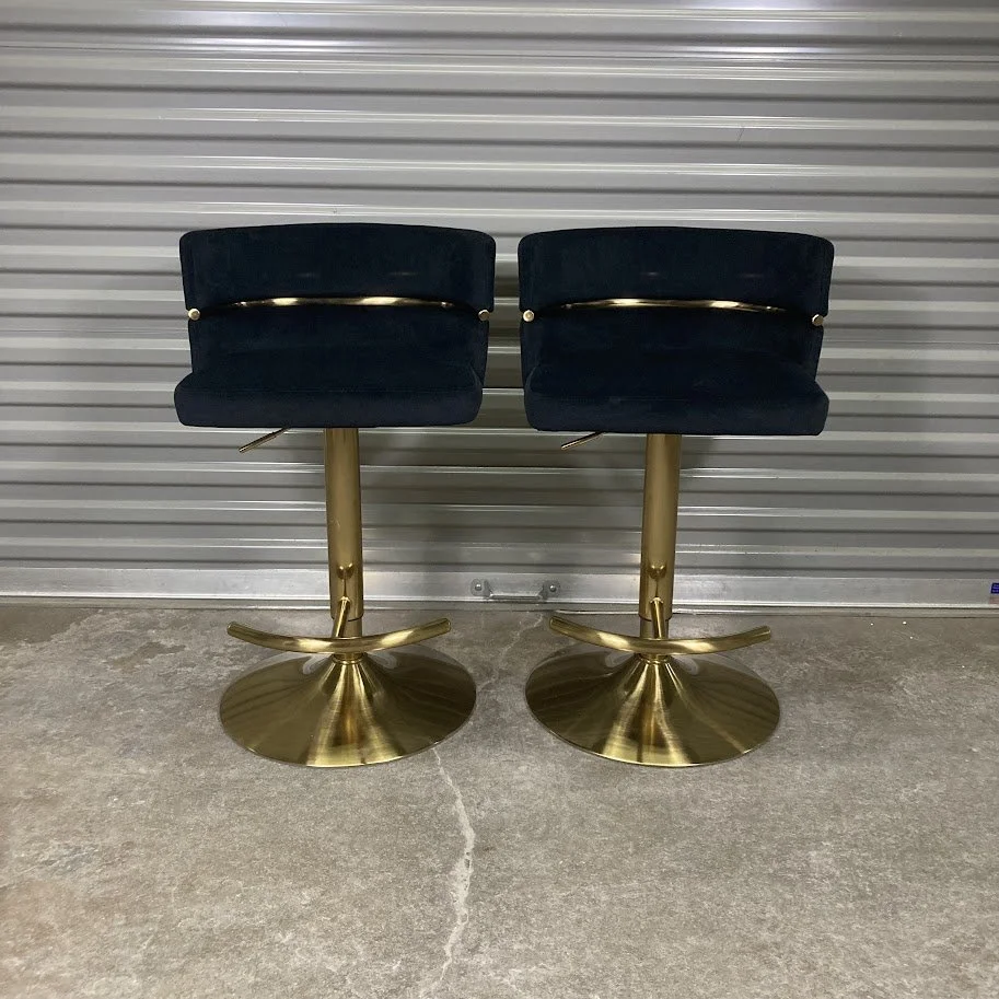 LumiSource Cinch adjustable barstool with 24.5 to 33 inch height range