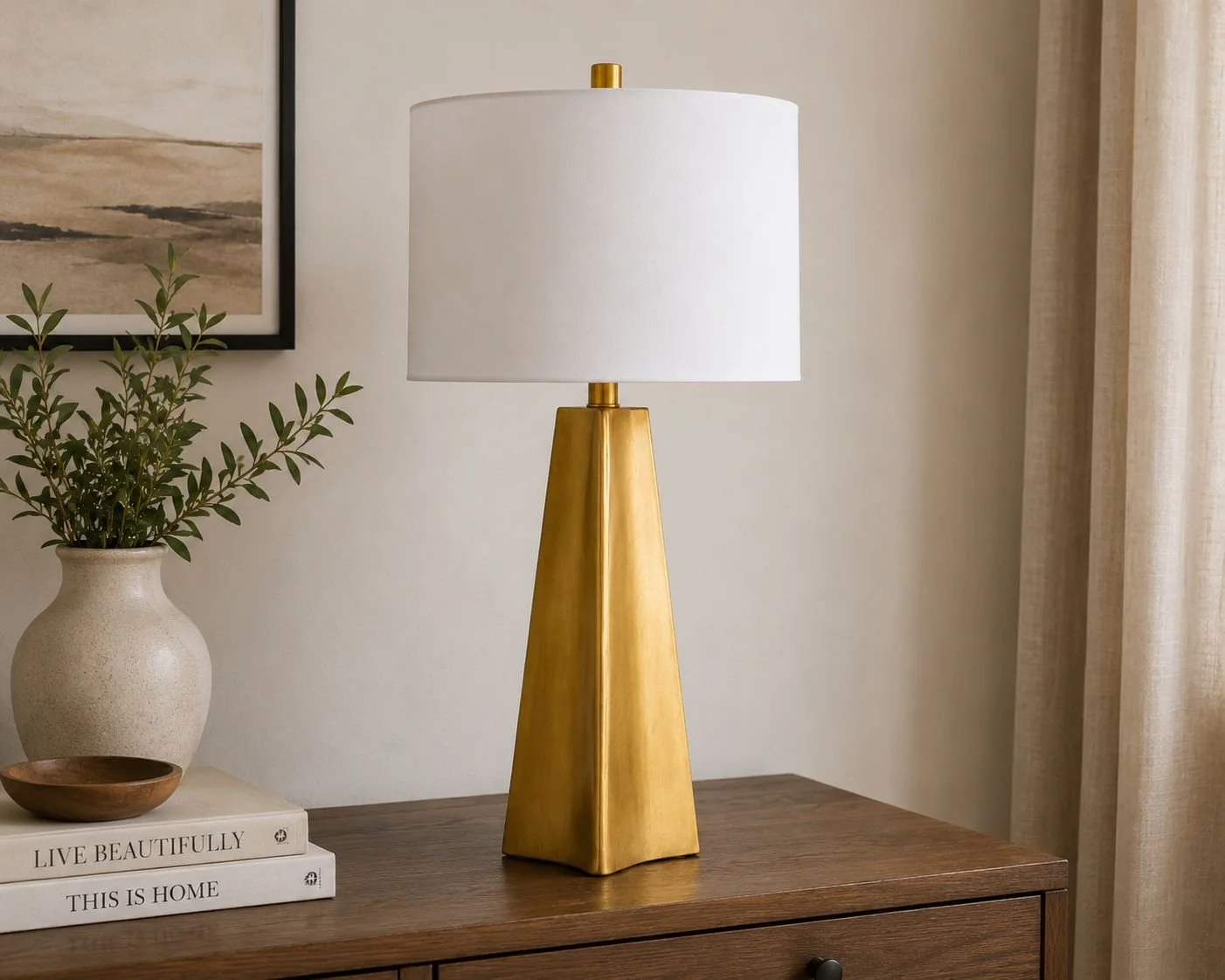 White Linen Shades