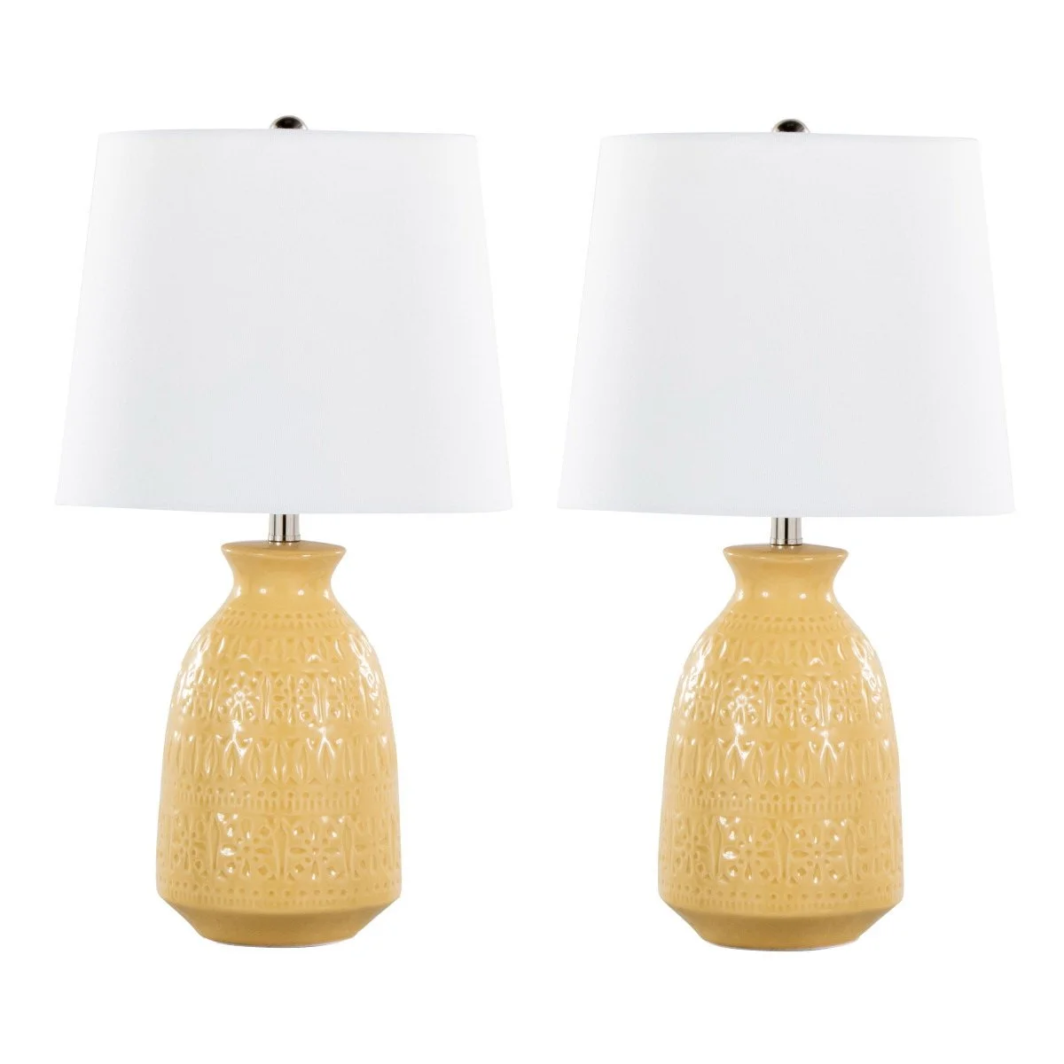 Claudia Ceramic Accent Lamps (Set of 2)