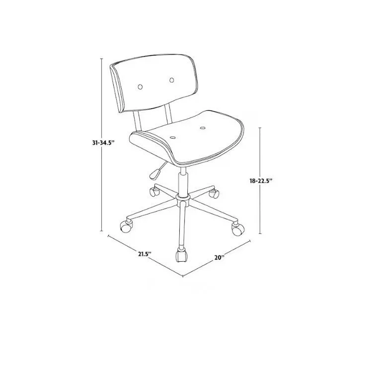 Walnut Office Chair