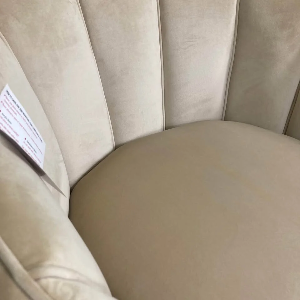 Contemporary Accent Chair Gold Metal Legs